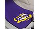 Carpet Front Floor Mats with LSU Logo; Purple (Universal; Some Adaptation May Be Required)