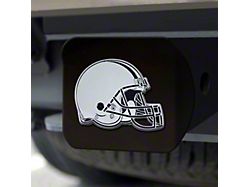 Hitch Cover with Cleveland Browns Logo; Black (Universal; Some Adaptation May Be Required)