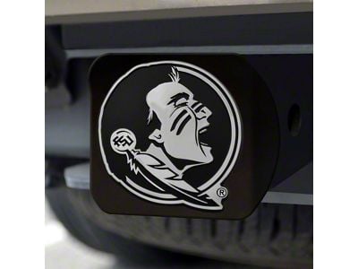 Hitch Cover with Florida State University Logo; Garnet (Universal; Some Adaptation May Be Required)