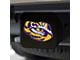 Hitch Cover with LSU Logo; Purple (Universal; Some Adaptation May Be Required)