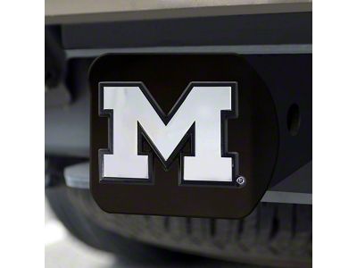 Hitch Cover with University of Michigan Logo; Blue (Universal; Some Adaptation May Be Required)