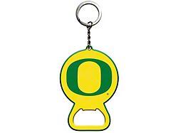 Keychain Bottle Opener with University of Oregon Logo; Green and Yellow