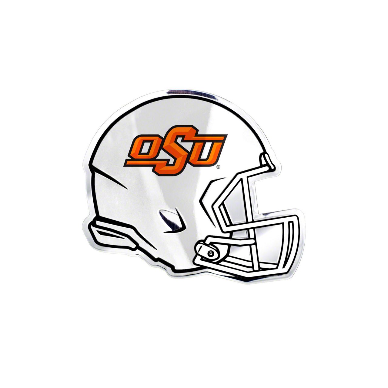 Jeep Wrangler Oklahoma State University Embossed Helmet Emblem; Orange ...