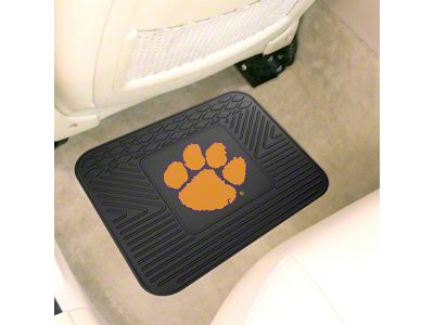 Utility Mat with Clemson University Logo; Black (Universal; Some Adaptation May Be Required)