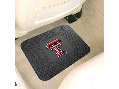 Utility Mat with Texas Tech University Logo; Black (Universal; Some Adaptation May Be Required)