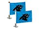 Ambassador Flags with Carolina Panthers Logo; Blue (Universal; Some Adaptation May Be Required)