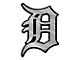 Detroit Tigers Molded Emblem; Chrome (Universal; Some Adaptation May Be Required)