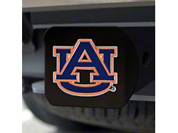 Hitch Cover with Auburn University Logo; Navy (Universal; Some Adaptation May Be Required)