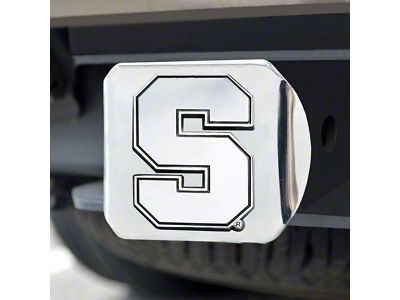 Hitch Cover with Syracuse University Logo; Chrome (Universal; Some Adaptation May Be Required)