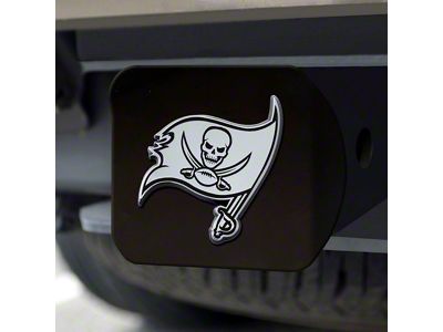 Hitch Cover with Tampa Bay Buccaneers Logo; Black (Universal; Some Adaptation May Be Required)