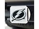 Hitch Cover with Tampa Bay Lightning Logo; Chrome (Universal; Some Adaptation May Be Required)