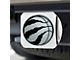 Hitch Cover with Toronto Raptors Logo; Chrome (Universal; Some Adaptation May Be Required)