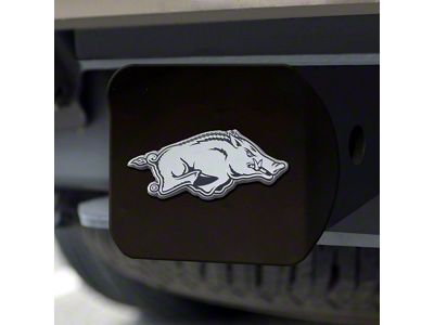 Hitch Cover with University of Arkansas Logo; Cardinal (Universal; Some Adaptation May Be Required)