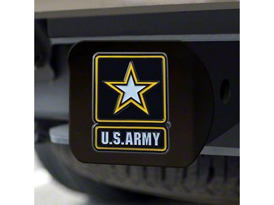 Hitch Cover with U.S. Army Logo; Gray (Universal; Some Adaptation May Be Required)