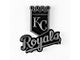 Kansas City Royals Molded Emblem; Chrome (Universal; Some Adaptation May Be Required)