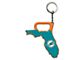 Keychain Bottle Opener with Miami Dolphins Logo; Aqua