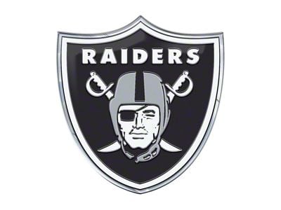 Las Vegas Raiders Embossed Emblem; Black (Universal; Some Adaptation May Be Required)