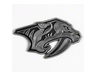 Nashville Predators Molded Emblem; Chrome (Universal; Some Adaptation May Be Required)