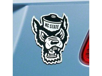 NC State University Emblem; Chrome (Universal; Some Adaptation May Be Required)