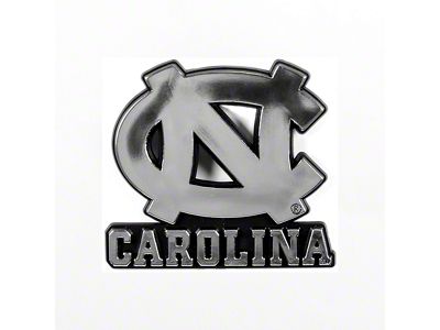 University of North Carolina Molded Emblem; Chrome (Universal; Some Adaptation May Be Required)