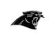 Carolina Panthers Molded Emblem; Chrome (Universal; Some Adaptation May Be Required)