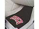 Carpet Front Floor Mats with University of UNLV Logo; Black (Universal; Some Adaptation May Be Required)