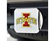 Hitch Cover with Iowa State University Logo; Chrome (Universal; Some Adaptation May Be Required)