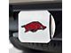 Hitch Cover with University of Arkansas Logo; Chrome (Universal; Some Adaptation May Be Required)