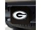 Hitch Cover with University of Georgia Logo; Black (Universal; Some Adaptation May Be Required)