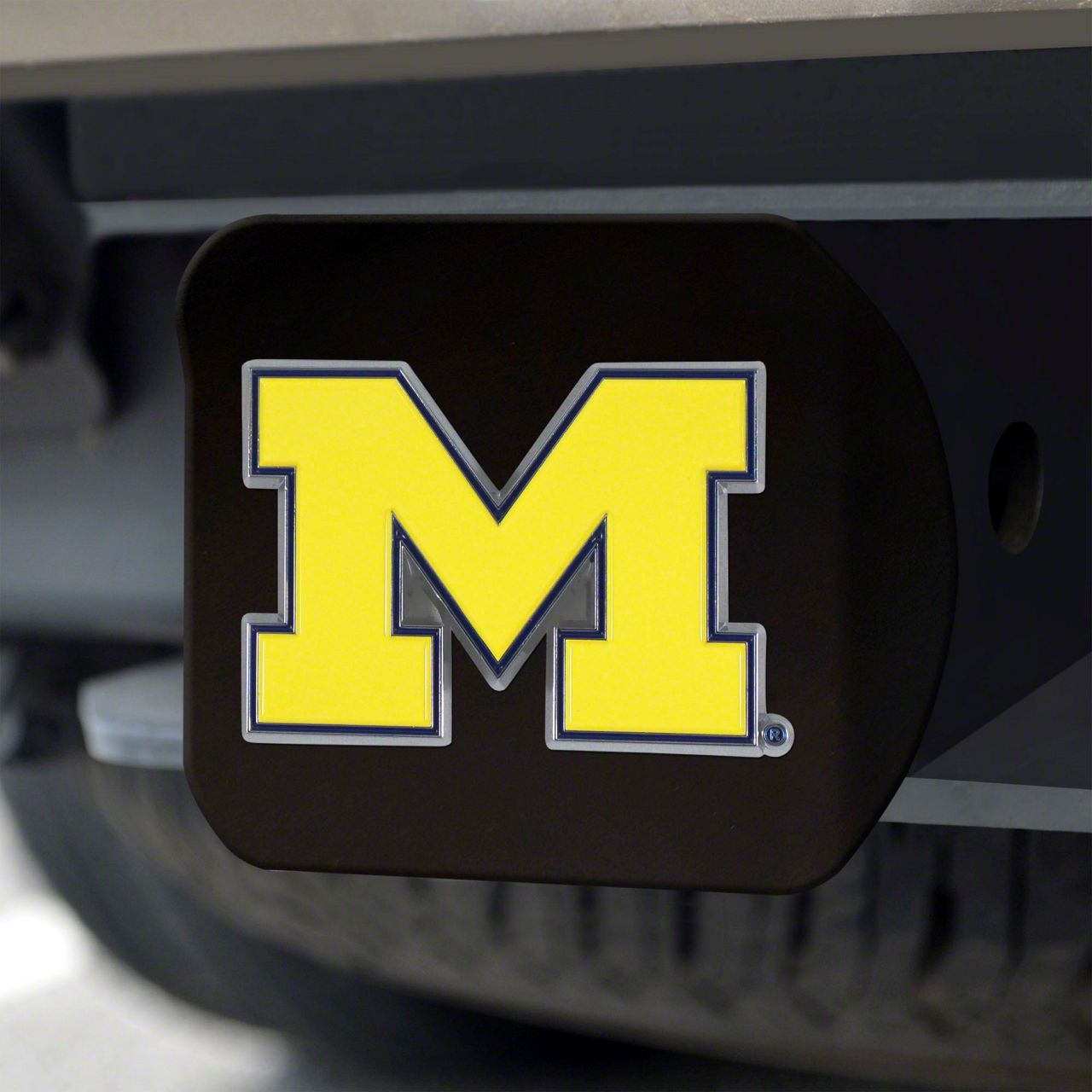 Tundra Hitch Cover with University of Michigan Logo; Blue (Universal ...