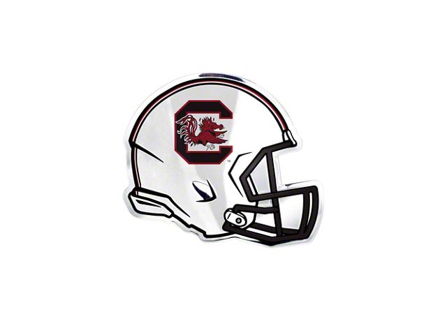 University of South Carolina Embossed Helmet Emblem; Maroon and Black (Universal; Some Adaptation May Be Required)