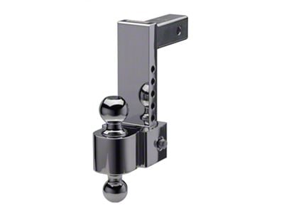 FLASH E Series 2-Inch Receiver Hitch Adjustable Ball Mount; 8-Inch Drop (Universal; Some Adaptation May Be Required)