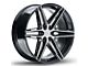 Ferrada Wheels FT4 Machine Black 6-Lug Wheel; 22x9.5; 25mm Offset (17-24 Titan)