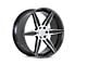 Ferrada Wheels FT2 Machine Silver 6-Lug Wheel; 22x9.5; 30mm Offset (16-24 Titan XD)