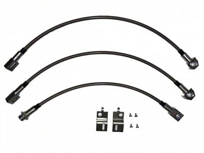 Fine Lines Complete Brake Hose Kit; Stainless (93-01 Jeep Cherokee XJ)