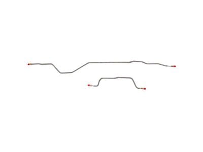 Fine Lines Rear Brake Line Kit; Stainless (95-01 Jeep Cherokee XJ)