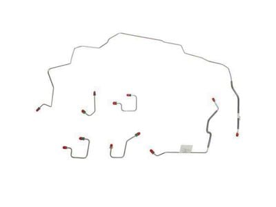 Fine Lines Front Brake Line Kit; Stainless (97-98 Jeep Grand Cherokee ZJ)