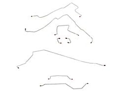 Fine Lines Dana 35 Complete Brake Line Kit; Stainless (97-06 Jeep Wrangler TJ w/ Rear Drum Brakes & w/o ABS)