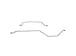 Fine Lines Dana 35 Rear Drum Brake Lines; Stainless (97-06 Jeep Wrangler TJ w/ Rear Drum Brakes)