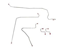 Fine Lines Front Brake Line Kit; Stainless (93-95 Jeep Wrangler YJ w/o ABS)