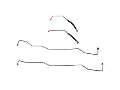 Fine Lines Transmission Cooling Lines; Stainless (03-06 4.0L Jeep Wrangler TJ)