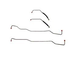 Fine Lines Transmission Cooling Lines; Stainless (07-11 3.8L Jeep Wrangler JK w/ Automatic Transmission)