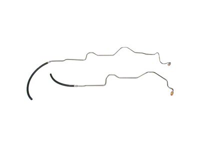 Fine Lines Transmission Cooling Lines; Stainless (00-02 4.0L Jeep Wrangler TJ)