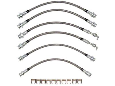 Fine Lines Complete Brake Hose Kit; Front and Rear (08-14 Tundra)