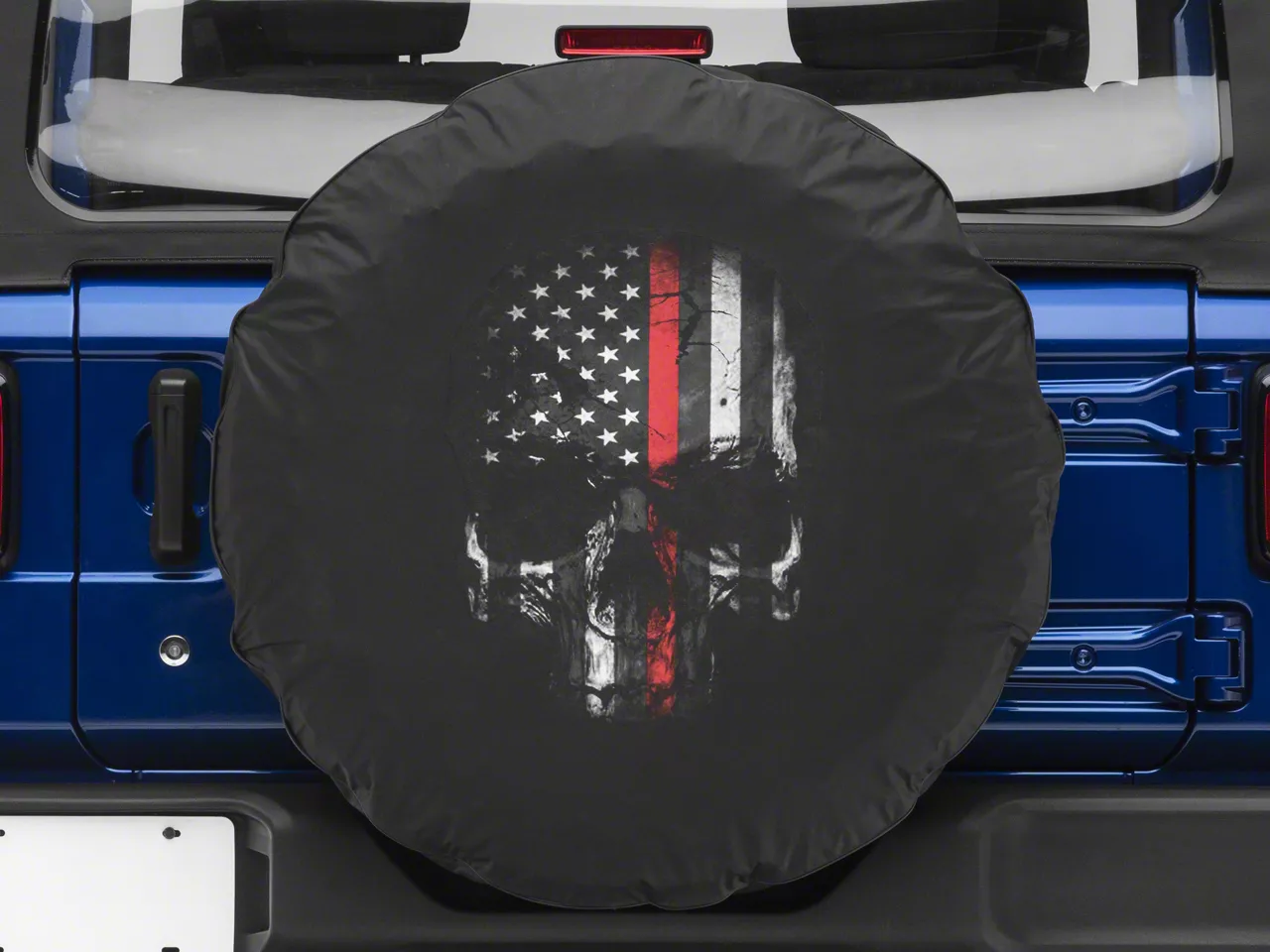 Distressed American Flag Fishing Pole Black & Red Spare Tire Cover for Gladiator, Wrangler, Jt, Jl, Jlu, Jk, cheapest Jku, Tj, Lj, Cj, Yj, Rv, etc