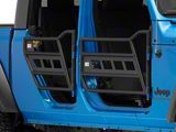 Fishbone Offroad Front and Rear Tube Doors; Textured Black (20-24 Jeep Gladiator JT)