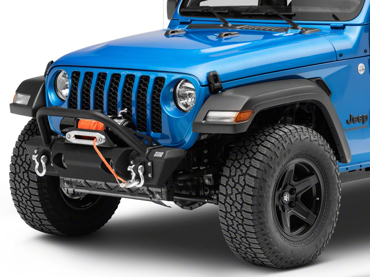 Fishbone Offroad Jeep Gladiator Stubby Front Winch Bumper FB22178 (20 ...