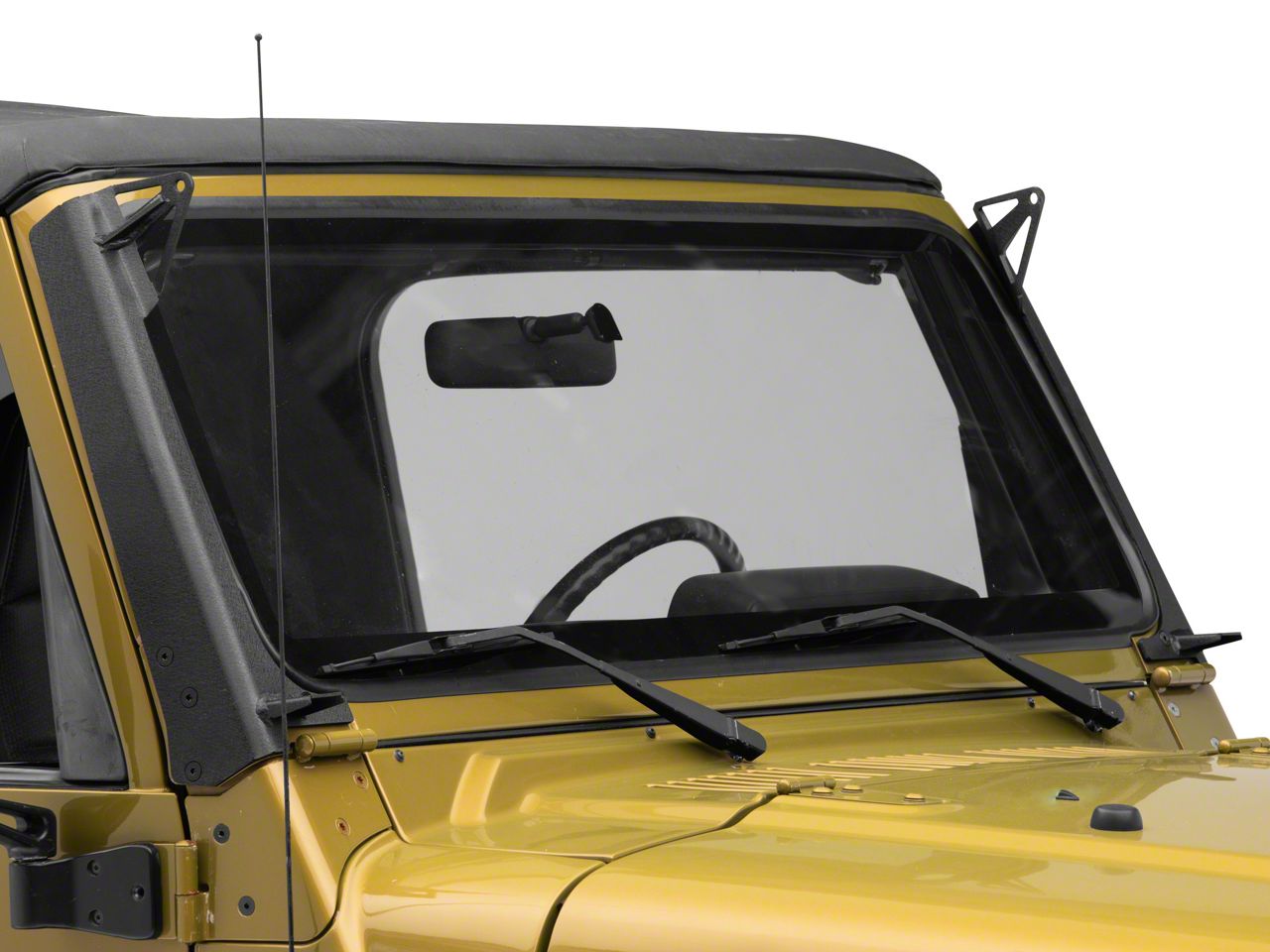 Fishbone Offroad Jeep Wrangler 52 in. LED Light Bar Windshield Mounting ...