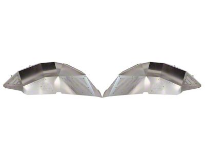 Fishbone Offroad Aluminum Inner Fenders; Rear; Raw (18-24 Jeep Wrangler JL)