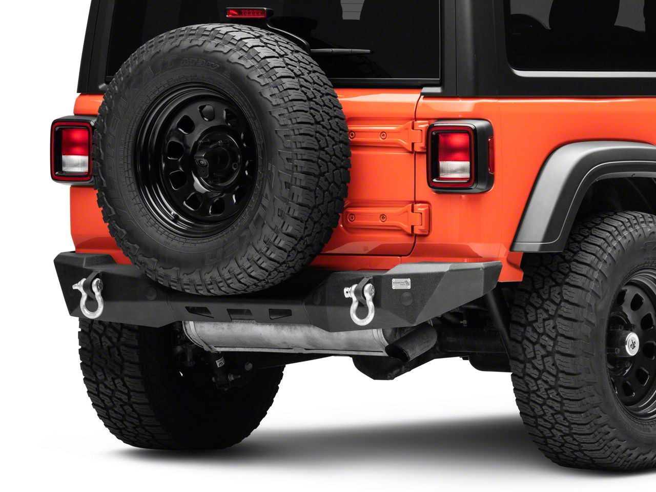 Fishbone Offroad Jeep Wrangler Mako Rear Bumper; Textured Black FB22089